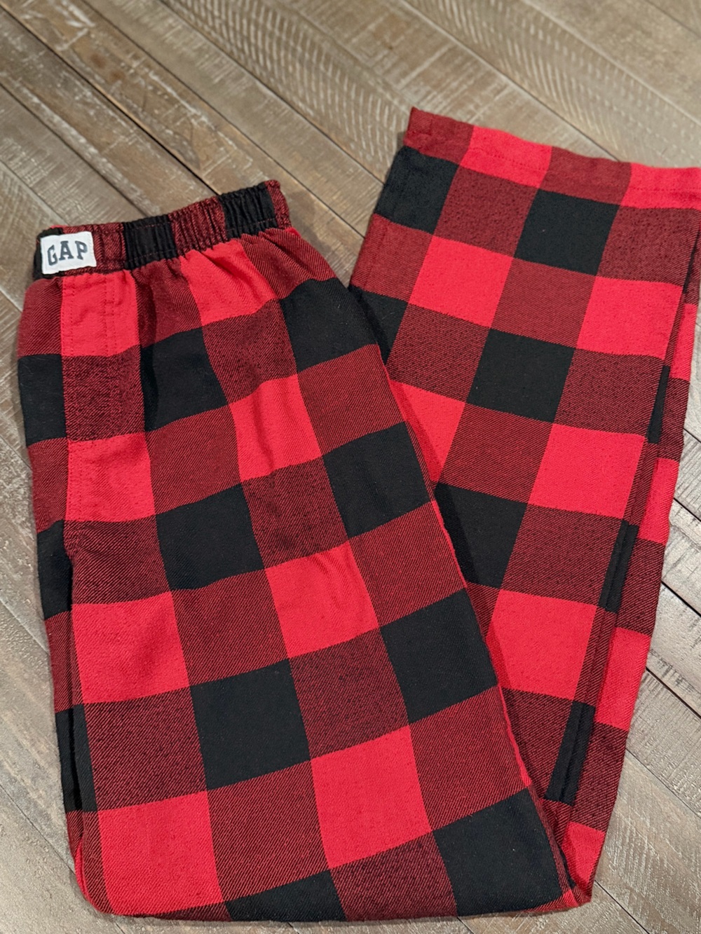 GAP Red and Black Buffalo Plaid Kids Pajama Pants